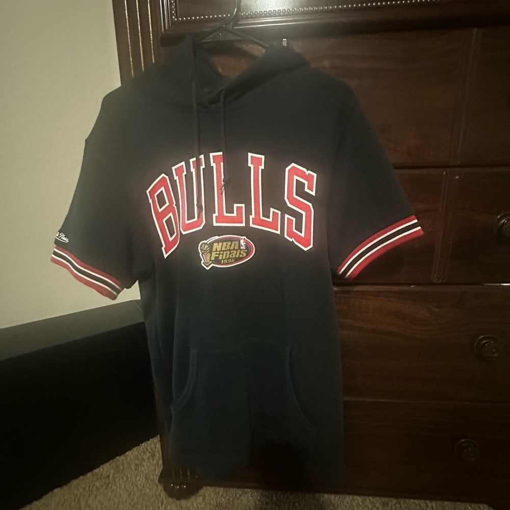 Mitchell & Ness Bulls Black Warmup Hoodie 1996 NBA Playoffs